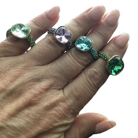 4th piece ring cluster green collection - Picture 7 of 13